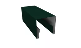 Планка П-образная заборная 20 0,5 Satin с пленкой RAL 6005 зеленый мох (2м). Цена: 436 руб. Артикул: 31126