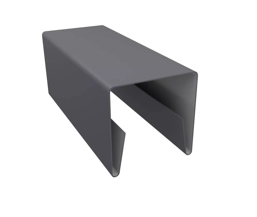 Планка П-образная заборная 20 0,5 Satin с пленкой RAL 7004 сигнальный серый (3м) купить в краснодаре