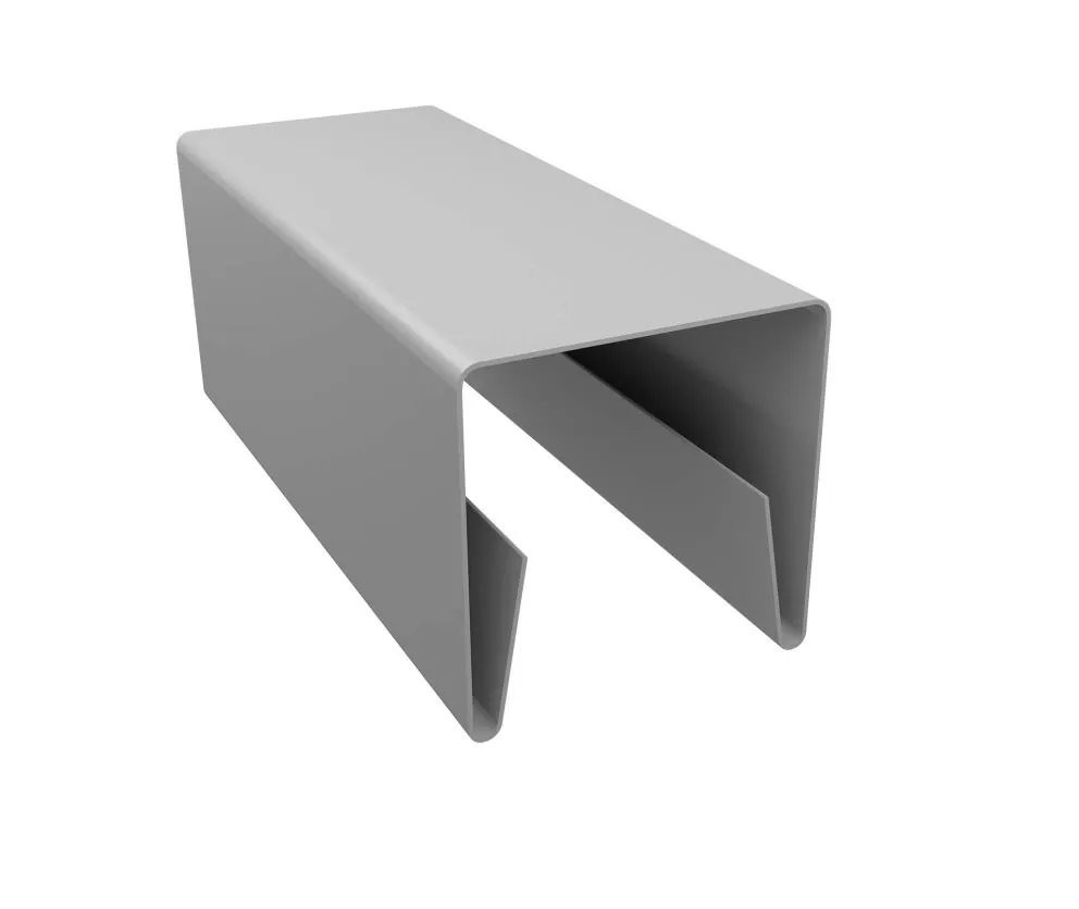 Планка П-образная заборная 20 0,5 Satin с пленкой RAL 9003 сигнальный белый (2м) купить в краснодаре