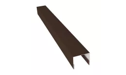 Планка П-образная заборная 24 0,45 Drap RAL 8017 шоколад (2,5м). Цена: 578 руб. Артикул: 31653