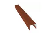 Планка П-образная заборная 24 0,45 Drap ST RAL 8004 терракота (2,5м) – Купить оптом и в розницу