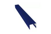 Планка П-образная заборная 24 0,45 PE с пленкой RAL 5002 ультрамариново-синий (2м) – Купить оптом и в розницу