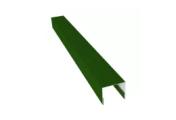 Планка П-образная заборная 24 0,45 PE с пленкой RAL 6002 лиственно-зеленый (2,5м) – Купить оптом и в розницу