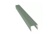 Планка П-образная заборная 24 0,45 PE с пленкой RAL 6019 бело-зеленый (2,5м) – Купить оптом и в розницу