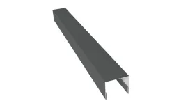 Планка П-образная заборная 24 0,45 PE с пленкой RAL 7005 мышино-серый (2м). Цена: 401 руб. Артикул: 31699