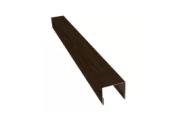 Планка П-образная заборная 24 0,45 Print Elite Antique Wood TwinColor (3м) – Купить оптом и в розницу