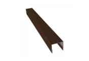 Планка П-образная заборная 24 0,45 Print Elite Chestnut Wood (2м) – Купить оптом и в розницу