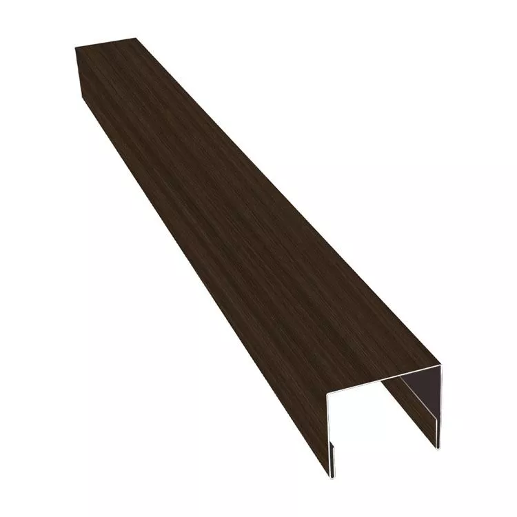 Планка П-образная заборная 24 0,45 Print Elite Coffee Wood TwinColor (3м) купить в краснодаре