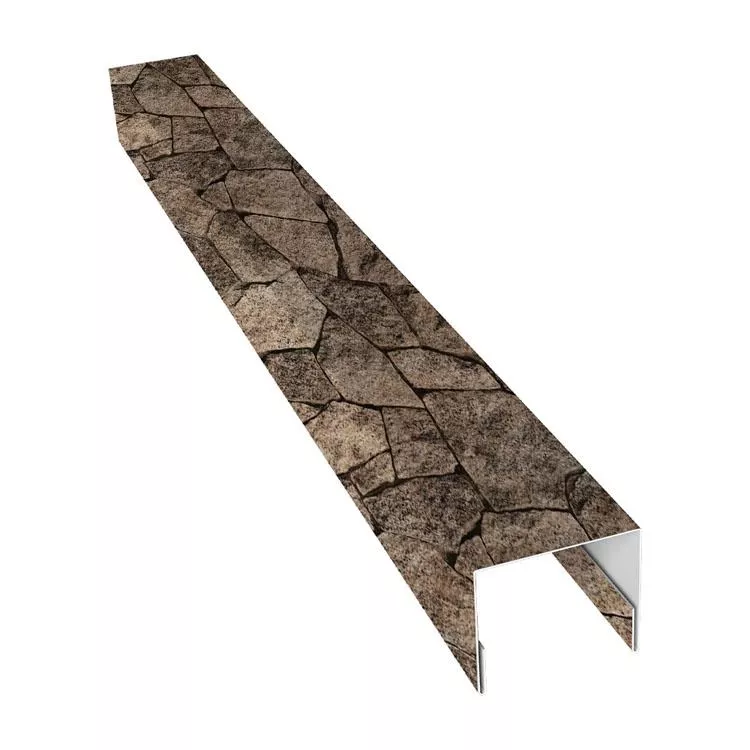 Планка П-образная заборная 24 0,45 Print Elite King Stone TwinColor (2,5м) купить в краснодаре