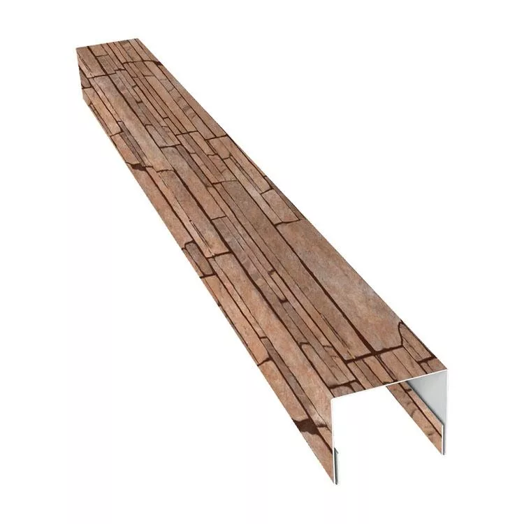 Планка П-образная заборная 24 0,45 Print Elite Sand Stone TwinColor (2м) купить в краснодаре