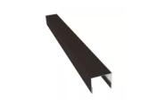 Планка П-образная заборная 24 0,5 Drap TX RR 32 темно-коричневый (2м) – Купить оптом и в розницу
