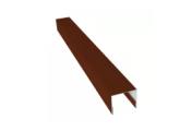 Планка П-образная заборная 24 0,5 Satin с пленкой RAL 3009 оксидно-красный (3м) – Купить оптом и в розницу