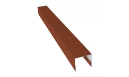 Планка П-образная заборная 24 0,5 Satin с пленкой RAL 8004 терракота (2,5м). Цена: 580 руб. Артикул: 31616