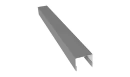 Планка П-образная заборная 24 0,5 Satin с пленкой RAL 9006бело-алюминиевый (2м). Цена: 464 руб. Артикул: 31626