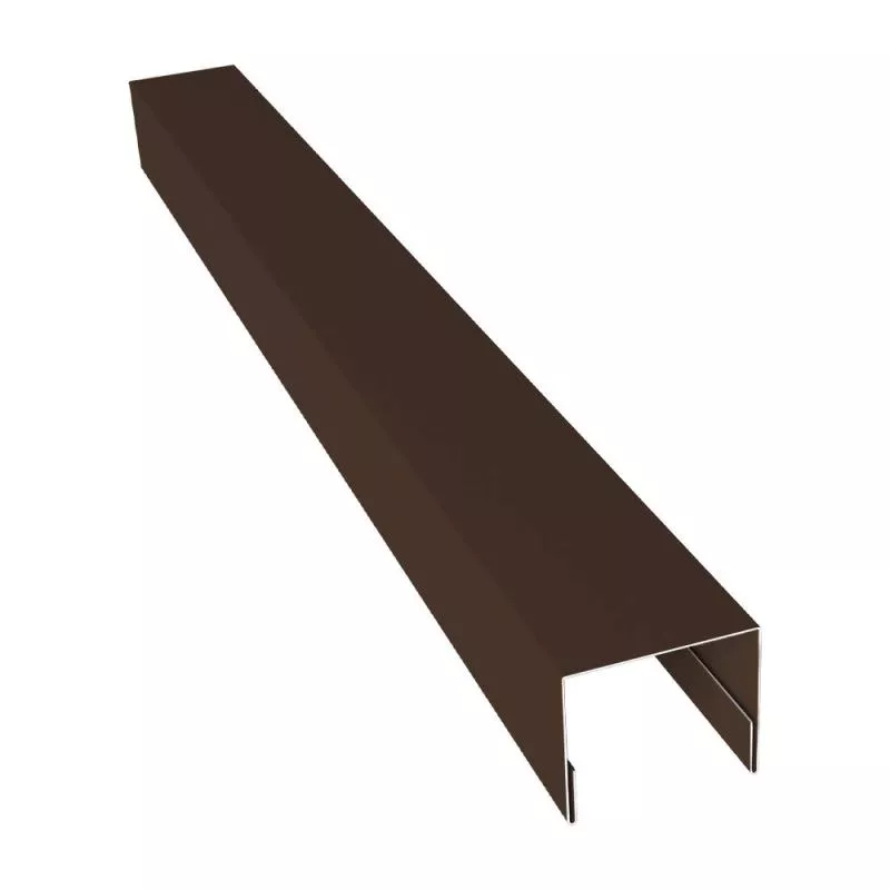 Планка П-образная заборная 24 0,5 Velur X RAL 8017 шоколад (3м) купить в краснодаре