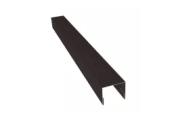 Планка П-образная заборная 17 0,5 Drap TX RR 32 темно-коричневый (3м) – Купить оптом и в розницу