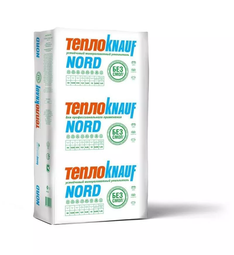 Утеплитель ТеплоКНАУФ Nord 035 (Норд), 50 мм купить в краснодаре