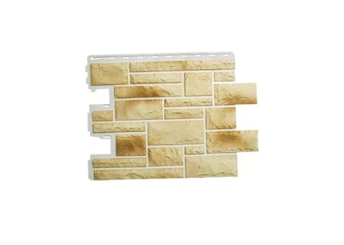 Фасадные панели Альта-Профиль Камень Пражский №4 Песочный купить в краснодаре