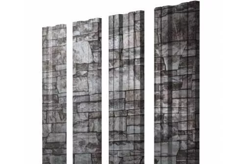 Штакетник Grand Line Twin 0,45 Print Elite Fine Stone Камень купить в краснодаре