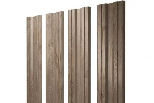 Штакетник Grand Line Twin 0,45 Print Elite White Wood Беленый дуб купить в краснодаре