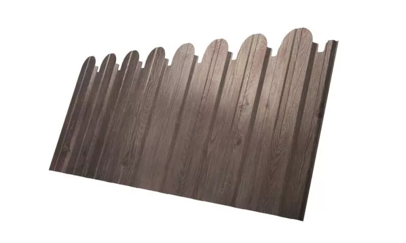 Профнастил C10 B для забора фигурный Grand Line Print Elite 0,45 мм Nordic Wood Северное дерево купить в краснодаре
