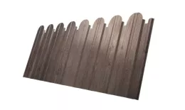 Профнастил C10 B для забора фигурный Grand Line Print Elite 0,45 мм Nordic Wood Северное дерево. Артикул: GL_fence_347