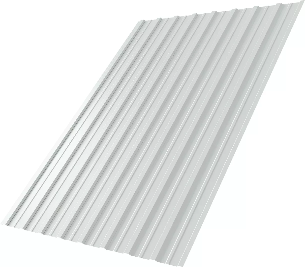 Профнастил Grand Line С10 A Полиэстер Дачный 0,35 мм RAL 9003 Сигнальный белый купить в краснодаре