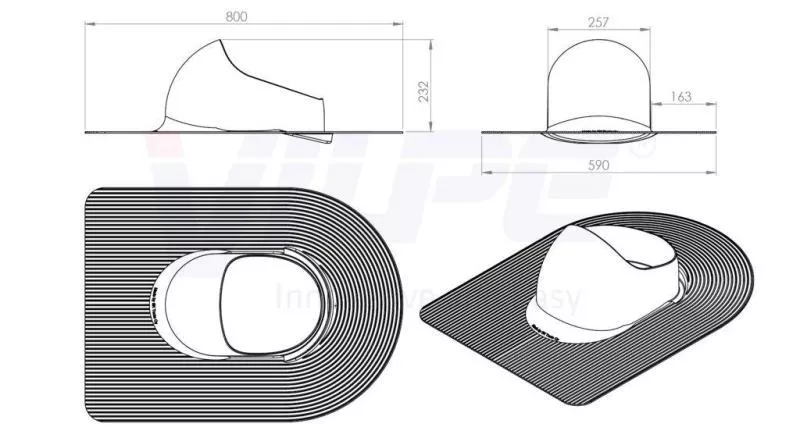 Проходной элемент HUOPA-XL кирпичный купить в краснодаре