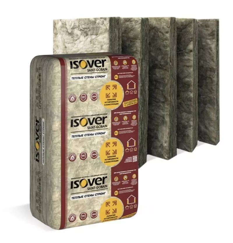 Утеплитель Изовер Теплые Стены Стронг 610Х1000мм (100мм, 3 м2, 5 плит) купить в краснодаре