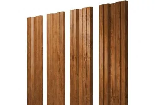 Штакетник Grand Line Twin 0,45 Print-double Elite Golden Wood Золотой Дуб купить в краснодаре