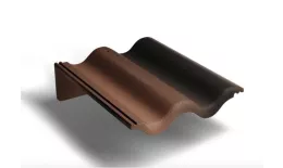 Пультовая черепица Kriastak. Цементно-песчаная. Antik. Коричневый. Артикул: Kriastak_105