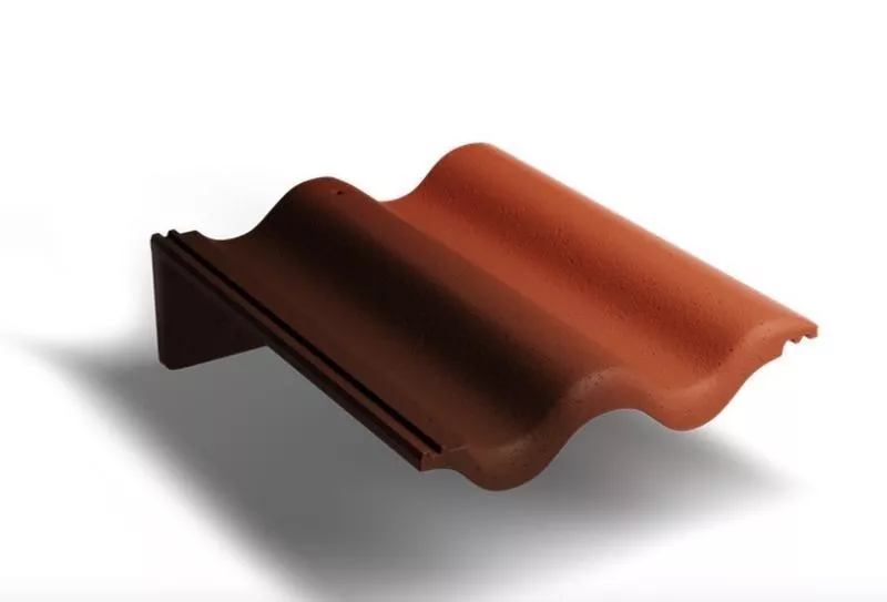 Пультовая черепица Kriastak. Цементно-песчаная. Antik. Кирпично-красный купить в краснодаре