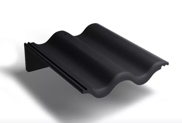 Пультовая черепица Kriastak. Цементно-песчаная. Classic Черный купить в краснодаре