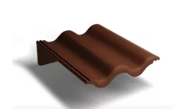 Пультовая черепица Kriastak. Цементно-песчаная. Classic Коричневый. Артикул: Kriastak_112