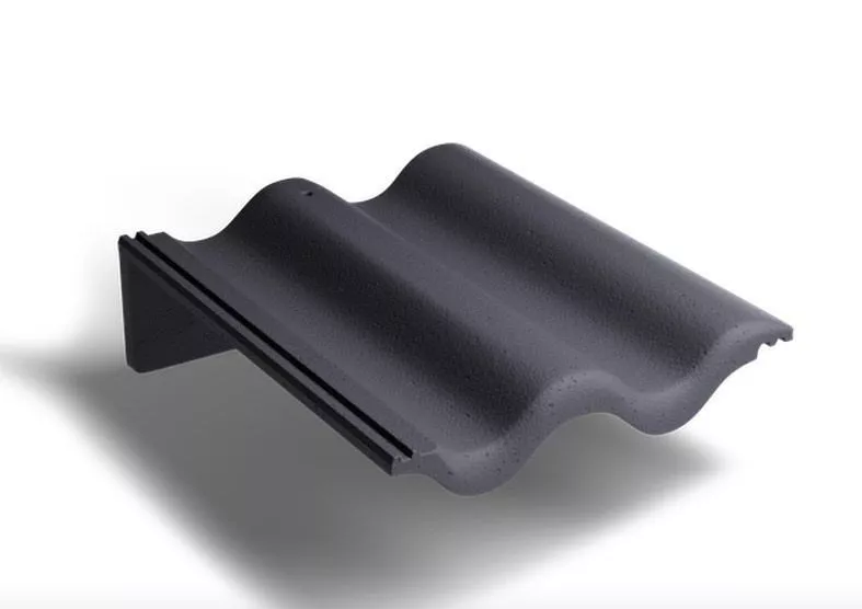 Пультовая черепица Kriastak. Цементно-песчаная. Classic Графит купить в краснодаре