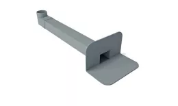 ПВХ воронка парапетная ТехноНИКОЛЬ 65х100мм длиной 550мм с отводом Ø100мм. Артикул: 47446