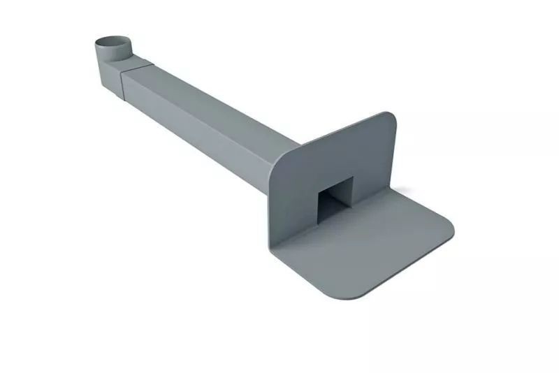 ПВХ воронка парапетная ТехноНИКОЛЬ 65х100мм длиной 550мм с отводом Ø100мм купить в краснодаре