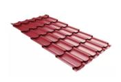 Металлочерепица Grand Line Квинта плюс (Kvinta Plus) 0,5 Satin RAL 3005 красное вино – Купить оптом и в розницу