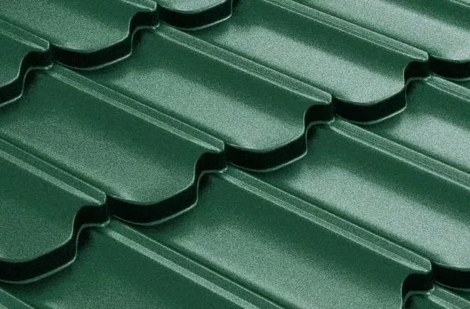 Металлочерепица Grand Line Квинта плюс (Kvinta Plus) 0,5 Satin RAL 6005 зеленый мох купить в краснодаре