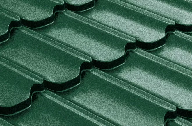 Металлочерепица GL Квинта плюс 3D (Kvinta Plus 3D) 0,5 Quarzit RAL 6005 зеленый мох купить в краснодаре