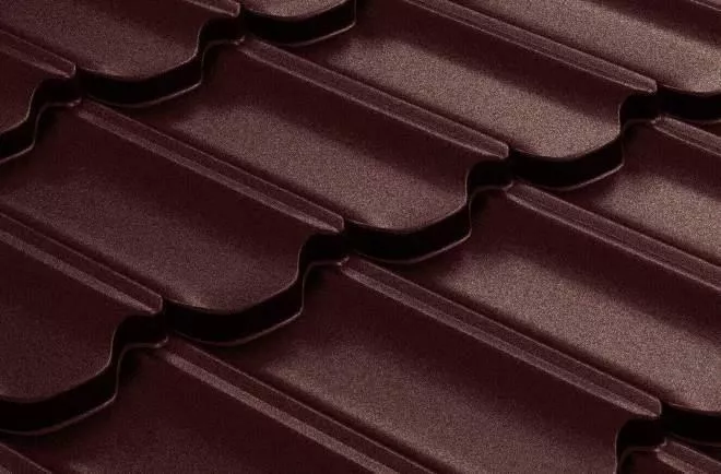 Металлочерепица Grand Line Квинта плюс (Kvinta Plus) 0,5 Satin Matt RAL 8017 шоколад купить в краснодаре