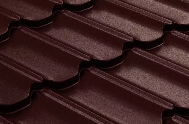Металлочерепица GL Квинта плюс (Kvinta Plus) 0,5 GreenCoat Pural RAL 8017 шоколад купить в краснодаре