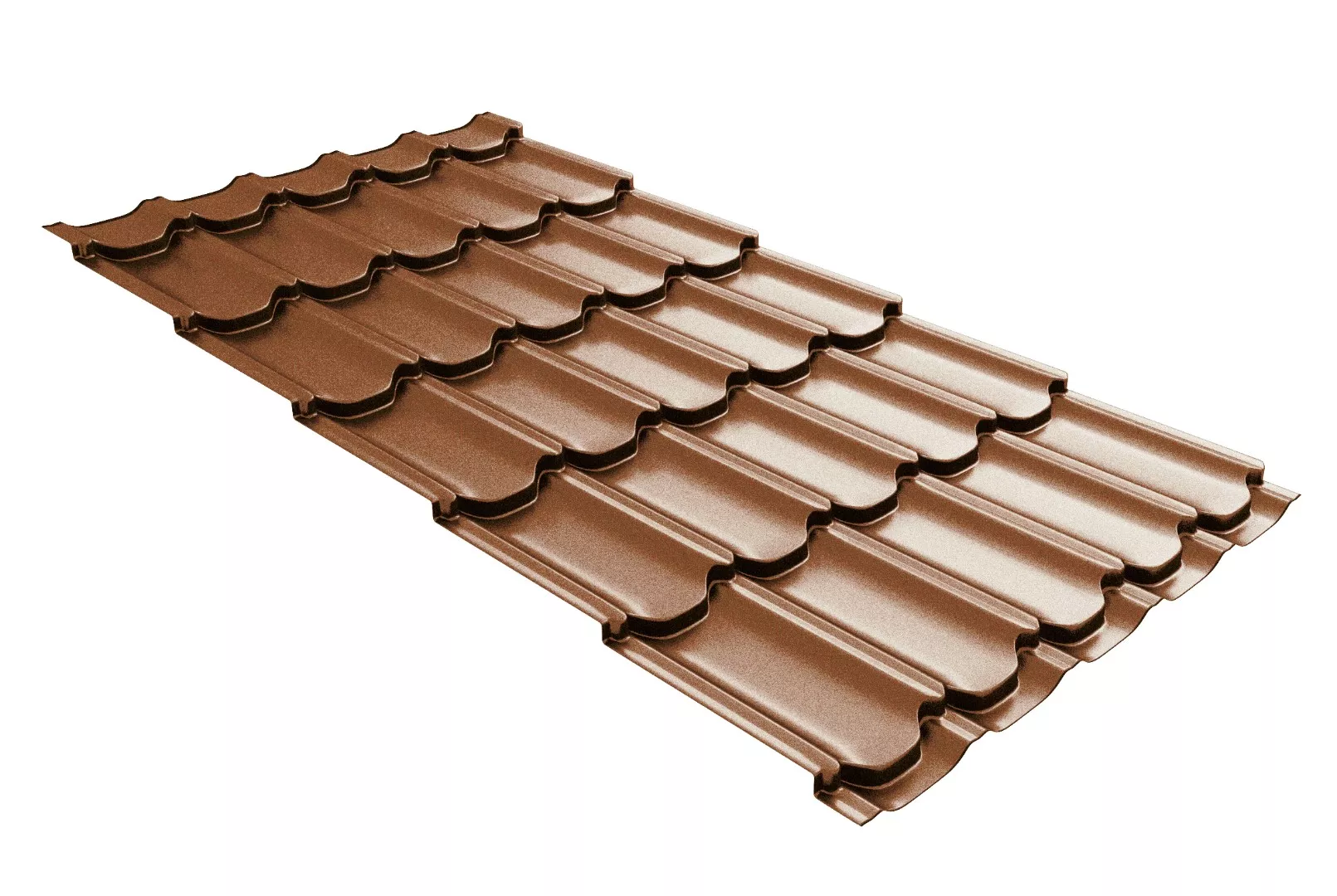 Металлочерепица GL Квинта плюс 3D (Kvinta Plus 3D) 0,5 Quarzit Cuprum Steel медь купить в краснодаре