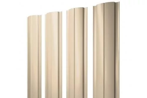 Штакетник Grand Line Slim Полукруглый 0,45 PE RAL 1015 Светлая слоновая кость купить в краснодаре