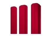 Штакетник Grand Line М-образный А фигурный 0,45 PE RAL 3003 Рубиново-красный – Купить оптом и в розницу