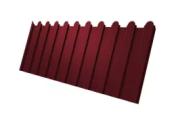 Профнастил C8 A для забора фигурный Grand Line Drap 0,45 мм RAL 3005 красное вино – Купить оптом и в розницу