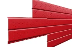 Софит металл перфорированный Металл Профиль Lбрус NormanMP 0,5 мм RAL 3020 красный насыщенный. Цена: 876 руб. Артикул: L_m_08_094