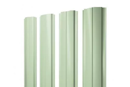 Штакетник Grand Line Slim Полукруглый 0,45 PE RAL 6019 Бело-зеленый купить в краснодаре