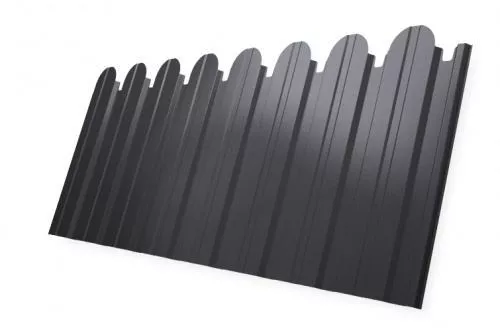 Профнастил C10 B для забора фигурный Grand Line Drap 0,45 мм RAL 7004 Сигнальный серый купить в краснодаре