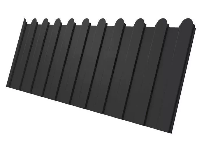 Профнастил C8 A для забора фигурный Grand Line Satin 0,5 мм RAL 7004 Сигнальный серый купить в краснодаре